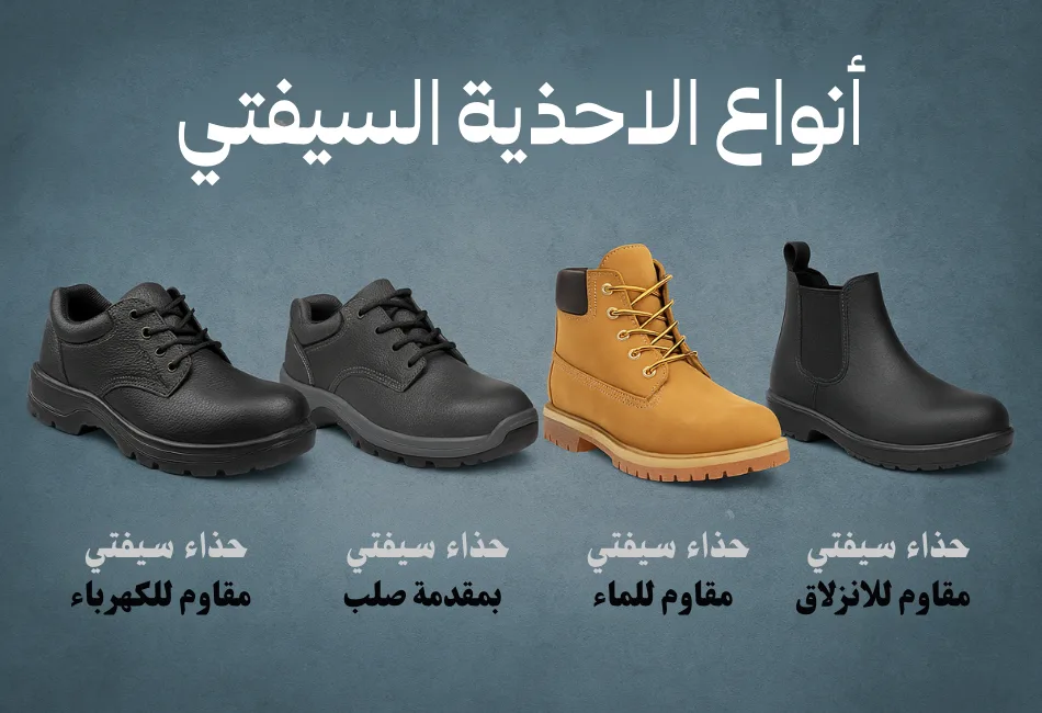 What are the types of safety shoes?